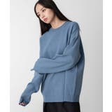ブルー | ミラノリブクルーネックプルオーバー | WEGO【MEN】