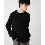 ブラック | ミラノリブクルーネックプルオーバー | WEGO【MEN】