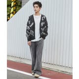 ベロアモールグラフィティカーディガン | WEGO【MEN】 | 詳細画像3