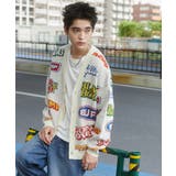 ホワイト | リラックスフィットパターンカーディガン | WEGO【MEN】