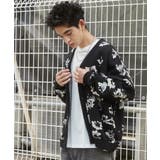 ブラックその他 | リラックスフィットパターンカーディガン | WEGO【MEN】