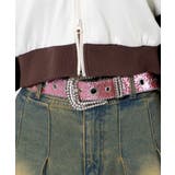 ピンク | LビジューBIGバックルラメベルト | WEGO【WOMEN】