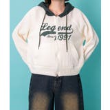 バイカラーニットジップパーカー | WEGO【WOMEN】 | 詳細画像9