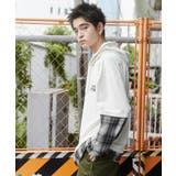 チェックレイヤードパーカー | WEGO【MEN】 | 詳細画像7