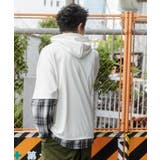 チェックレイヤードパーカー | WEGO【MEN】 | 詳細画像8