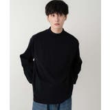 ブラック | ミラノリブモックネックプルオーバー | WEGO【MEN】