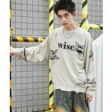 オフホワイト | ダメージジャガードニットプルオーバー | WEGO【MEN】