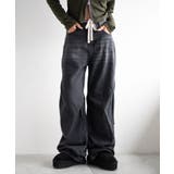 ブラック | ドロストコードフレアデニム | WEGO【WOMEN】