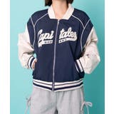 ネイビー | カレッジロゴスタジャン | WEGO【WOMEN】