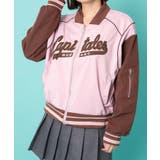 ピンク | カレッジロゴスタジャン | WEGO【WOMEN】