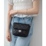 ブラック | スタッズ付きキルティングショルダー | WEGO【MEN】