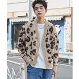 ベージュ | ベロアモールパターンカーディガン | WEGO【MEN】