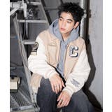 ベージュ | メルトンワッペンスタジャン | WEGO【MEN】