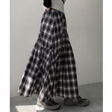 ギャザーデザインチェックスカート | WEGO【WOMEN】 | 詳細画像6 