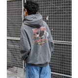 柄1 | ピグメントグラフィックプルパーカー | WEGO【MEN】