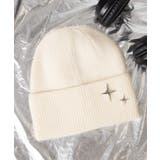 ホワイト | スタッズ付ニットビーニー | WEGO【MEN】