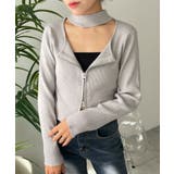 チョーカーダブルジップニット | WEGO【WOMEN】 | 詳細画像1 