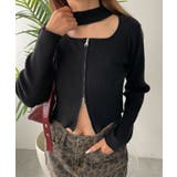 チョーカーダブルジップニット | WEGO【WOMEN】 | 詳細画像12 