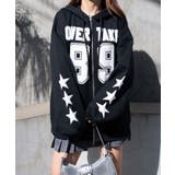 ブラック | ナンバリング裏起毛BIGジップパーカー | WEGO【WOMEN】