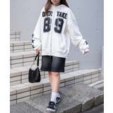 ナンバリング裏起毛BIGジップパーカー | WEGO【WOMEN】 | 詳細画像2
