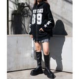 ナンバリング裏起毛BIGジップパーカー | WEGO【WOMEN】 | 詳細画像3