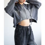 スターニットカーブヘムZIPパーカー | WEGO【WOMEN】 | 詳細画像4 