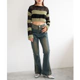 マテリアルスイッチボーダーニット | WEGO【WOMEN】 | 詳細画像3 