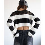 マテリアルスイッチボーダーニット | WEGO【WOMEN】 | 詳細画像6 