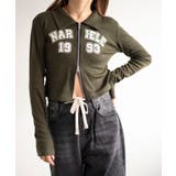 カーキ | WジップナンバリングロゴロンT | WEGO【WOMEN】