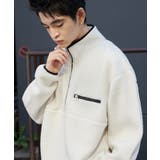 オフホワイト | フリース ハーフZIPプルオーバー | WEGO【MEN】