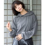 スミクロ | ピグメントショートグラフィックプルパーカー | WEGO【WOMEN】
