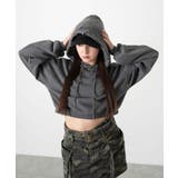 ピグメントショートグラフィックプルパーカー | WEGO【WOMEN】 | 詳細画像24 