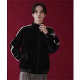 ブラック | ベロアライントラックジャケット | WEGO【MEN】