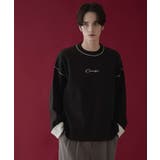 ブラック | アウトリンキングニットプルオーバー | WEGO【MEN】