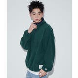 グリーン | DISCUSフリースハーフジップPO | WEGO【MEN】