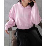 ピンク | ラインストーンショートプルパーカー | WEGO【WOMEN】