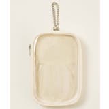 オフホワイト | パールキルティングアクリルスタンドポーチ | WEGO【WOMEN】