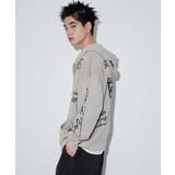 ジャガードロゴジップパーカー | WEGO【MEN】 | 詳細画像5 