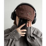 ブラウン | フラワー刺繍ハンチング | WEGO【MEN】