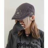 グレー | フラワー刺繍ハンチング | WEGO【MEN】