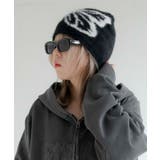 ブラック | バタフライシャギーニットキャップ | WEGO【MEN】