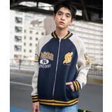 ネイビー | ジャガードニットスタジャン | WEGO【MEN】
