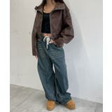 配色ステッチWZIPショートブルゾン | WEGO【WOMEN】 | 詳細画像2 