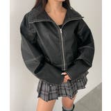 配色ステッチWZIPショートブルゾン | WEGO【WOMEN】 | 詳細画像8 