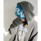 ブルー | シャギーキラキラロゴニットキャップ | WEGO【MEN】