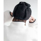 ブラック | イヤーフラップリブニットキャップ | WEGO【MEN】