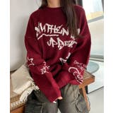 フラッフィーグラフィックBIGニットプルオーバー | WEGO【WOMEN】 | 詳細画像1 