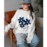 柄2 | フラッフィーグラフィックBIGニットプルオーバー | WEGO【WOMEN】