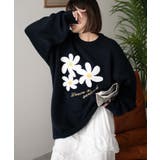 柄3 | フラッフィーグラフィックBIGニットプルオーバー | WEGO【WOMEN】