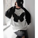 柄8 | フラッフィーグラフィックBIGニットプルオーバー | WEGO【WOMEN】